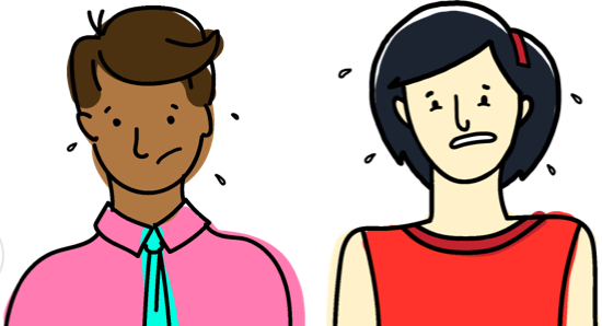 Illustration of worried employees