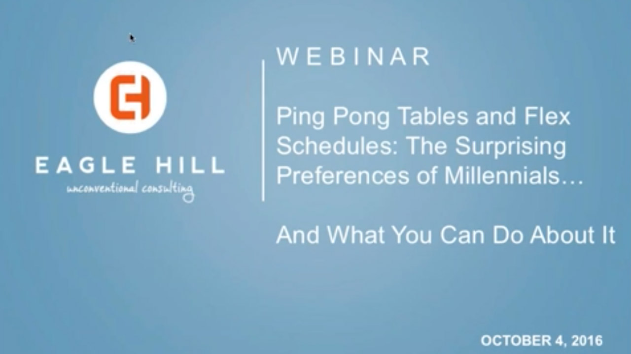 Millennials Webinar Strategies Eagle Hill Consulting
