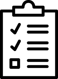 icon of clipboard with checklist