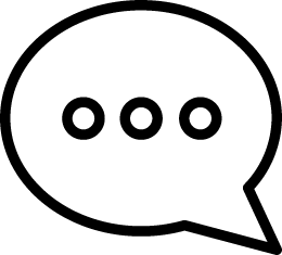 icon of message bubble