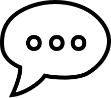 icon of message bubble