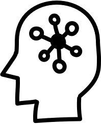icon circles with lines inside head