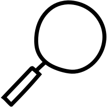 icon of magnifying glass