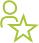 icon of person and star
